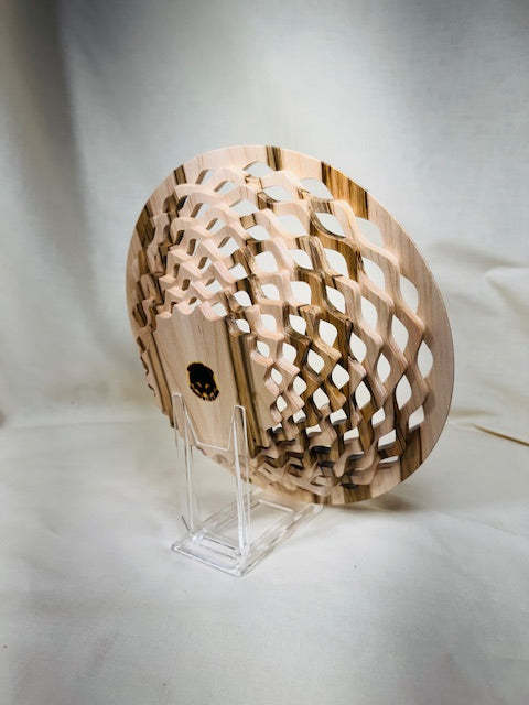 Beveled Round Top Lattice Bowl