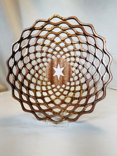Wood Lattice Bowl