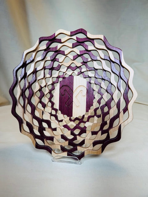 "Candy Cane" Lattice Bowl