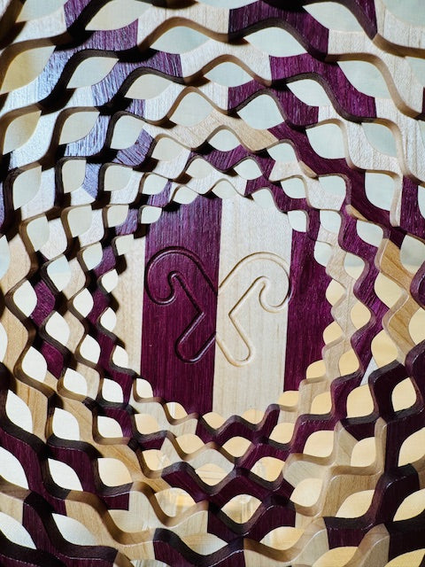 "Candy Cane" Lattice Bowl