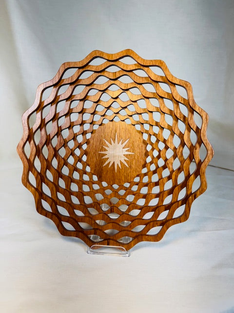 "Sunburst " inlay Lattice Bowl