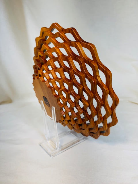 "Sunburst " inlay Lattice Bowl
