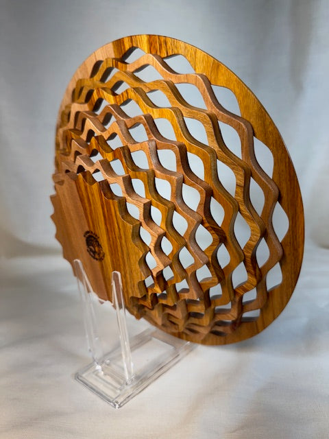 "Tree of Life" Lattice Bowl with Copper "Heart" inlay