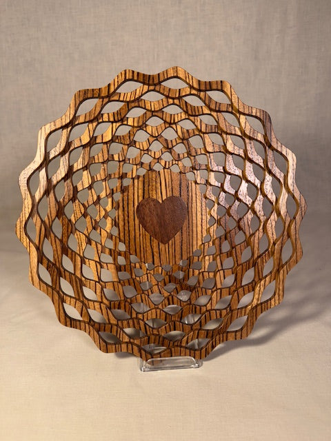 Wood Lattice Bowl